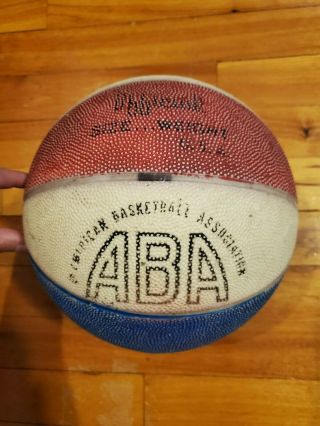 Vintage Aba Basketball Red White Blue Usa Rare Ball
