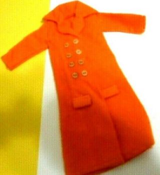 Clone Doll Clothes Barbie Maddie Mod Tressy Sindy Long Orange Flannel Coat