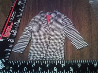 Barbie Ken Big Business 1434 Checkered B&w Jacket (1970) Played With