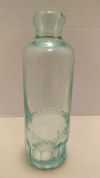 Antique Seppala & Waisanen Laurium,  Mi Hutch Hutchinson Soda Bottle - Very Rare