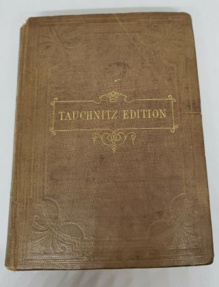 Antique The Of William Shakespeare Vol.  Ii Tauchnitz Edition 1868