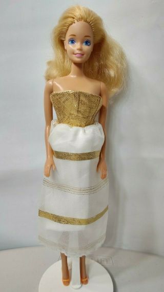 Mattel Barbie Doll With Dress And Shoes