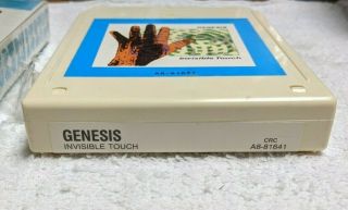 Rare Genesis Invisible Touch 8 Track Cartridge 1986 2