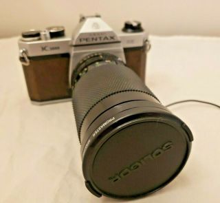 Pentax K1000 Se Rare Brown 35mm Slr Camera W/ 35 - 200mm Zoom/macro Lens