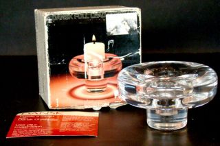 Vintage Dansk Ihq Quistgaard Mid - Century Modern Glass Candle Holders / Eames