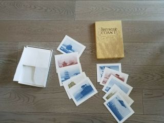 Vintage Driftwood Coast Elton Bennett 4 Blank Note Greeting Cards,  3 Envelopes
