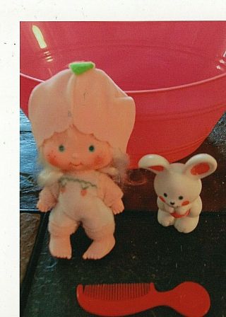 Strawberry Shortcake Doll Of Apricot And Hopsalot The Bunny Her Pet.  1980 