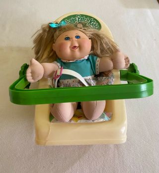 Vintage Cabbage Patch Kids Doll Carrier Car Seat Chair 1983 Coleco - 2015 Doll 2