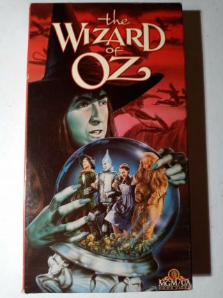 The Wizard Of Oz Vhs 1988 Judy Garland Rare Red Cover