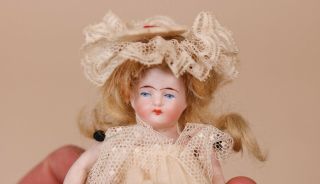4.  5 " Antique All Bisque German Remnant Doll Broken Legs Project