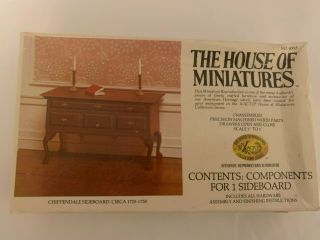 The House Of Miniatures Kit - Chippendale Sideboard 40025,  Box Is Opened