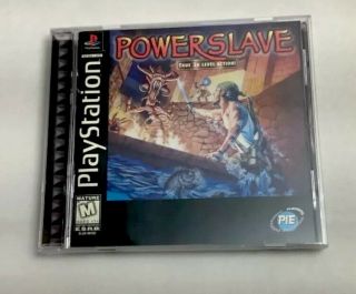 Powerslave (sony Playstation 1 Ps1 1996) Rare & Complete Black Label‼️nice