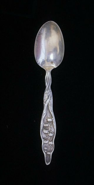 Antique Whiting Lily Of The Valley Sterling Silver Demitasse Spoon 4 1/4 " B7521