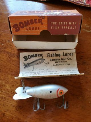 Vintage Bomber Fishing Lure 540 W/ Box & Paper