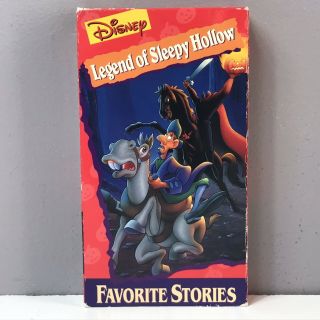Disney Favorite Stories LEGEND OF SLEEPY HOLLOW VHS Video Tape Rare Animated VTG 2