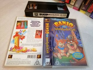 Banjo The Woodpile Cat - Rare Australian 20th Century Fox Release On Vhs Cartoon