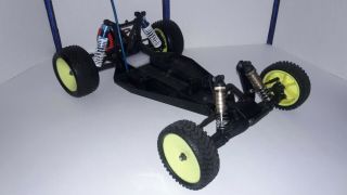 Rare Vintage Team Associated Rc10 B3 Rc Race Buggy " Roller With Motor "