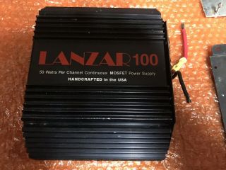 Rare Old School Zed Lanzar 100 Amplifier Car Stereo Amp Vibe Optidrive Plus Opti