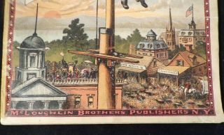 Antique Very Rare 1875 McLoughlin Bros THE WONDERFUL LEAPS OF SAM PATCH Mag/Book 2