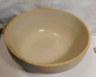 Antique Vintage Stoneware Crock Mixing Bowl Rustic Salt Glaze Crock 10 " 1 Gal