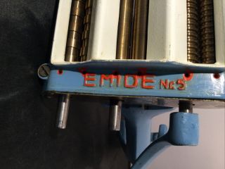 Rare Mid Century Modern West Germany Emide No.  5 Pasta Maker Cast Iron Blue