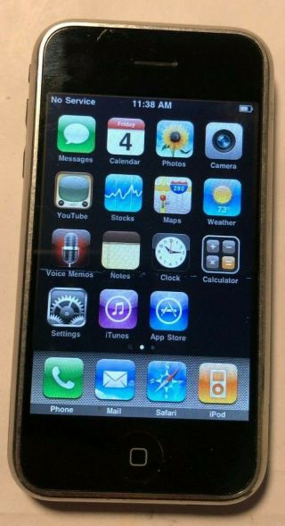 Apple Iphone Gen 1 Black (at&t) A1203 8gb Gsm Fast Ship Good Rare