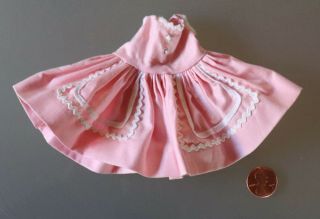 Vintage Madame Alexander Wendy Kin Doll Dress,  Baby Pink W/white Trim