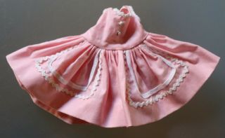 Vintage Madame Alexander Wendy Kin Doll Dress,  Baby Pink w/White Trim 2