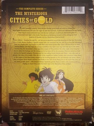 THE MYSTERIOUS CITIES OF GOLD RARE DVD COMPLETE SERIES 1980S CARTOON BOX SET R1 2