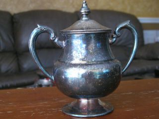 Lehman Brothers Silver On Copper Urn With Lid