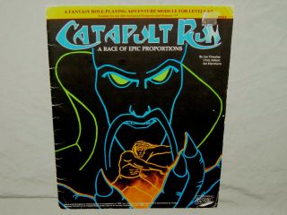 Fantasy Factory 1st Ed D&d Module - Catapult Run (very Rare From 1984 And Htf)