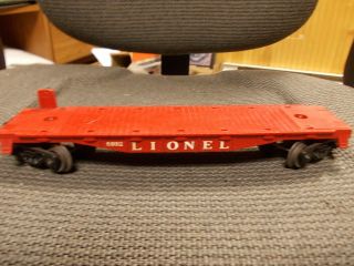 LIONEL RARE 6802 FACTORY ERROR FLAT (NO STAMPING ONE SIDE) 2
