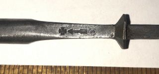 Antique W.  Butcher Cast Steel 1/4 " Gouge W/arrow & Cross