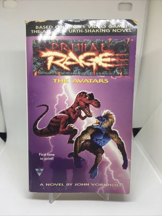 Primal Rage - The Avators By John Vornholt (1997,  Mass Market) Rare