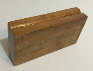 Vintage balance weights in fitted wood box - 50 30 20 10 5 grams - antique 3