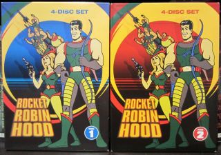 Rocket Robin Hood Dvd Volume 1 & 2 Rare