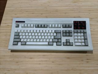 Rare Vintage Kns 80386 Keyboard Aic With Disk Drive Keyboard Network Station