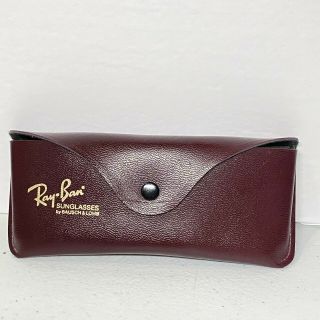 Vintage Ray - Ban Sunglasses Case Only Brown Faux Leather Semi Hardcase