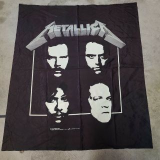 Vintage Metallica Black Album Canvas Banner Flag Poster Brockum Nikry 1991 Rare