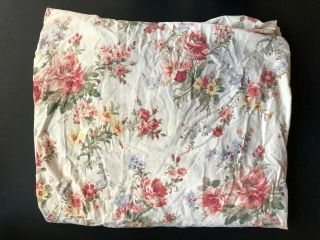 Rare Ralph Lauren Petticoat King Fitted Sheet Shabby Floral White Flowers Chic