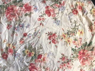 RARE RALPH LAUREN Petticoat KING FITTED SHEET Shabby FLORAL White Flowers Chic 2