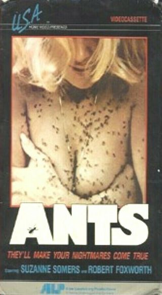 Vhs Ants 1977 Rare Usa Home Video Big Box Uncut Suzanne Somers Robert Foxworth