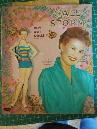 Vintage 1958 Gale Storm Paper Doll And 2 Pudgie Kids