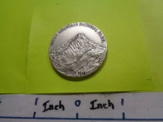 Rocky Mountain National Park Ram Sheep 1972 Medallic Relief 999 Silver Coin Rare