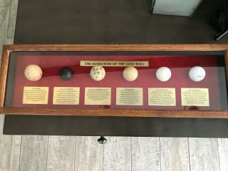 Rare Vintage Evolution Of The Golf Ball Display From Classic Craftman