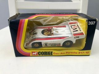 Rare Corgi 397 Cam - Am Porsche 917 - 10 Made In 1973