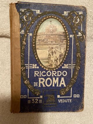 Antique Foldout Sepia Photo Books Ricordo Di Roma Parte PRIMA & SECONDA 2