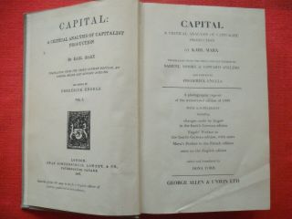 CAPITAL A Critical Analysis Of Capitalist Production KARL MARX HB 1943 Rare Book 2