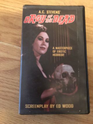 Orgy Of The Dead Vhs Ed Wood Criswell Horror Rare Oop