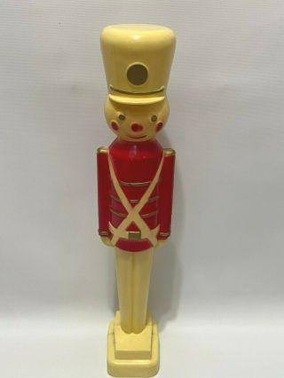 Vintage Small 16 1/2 " Union Products Toy Soldier Christmas Blow Mold Mini Rare